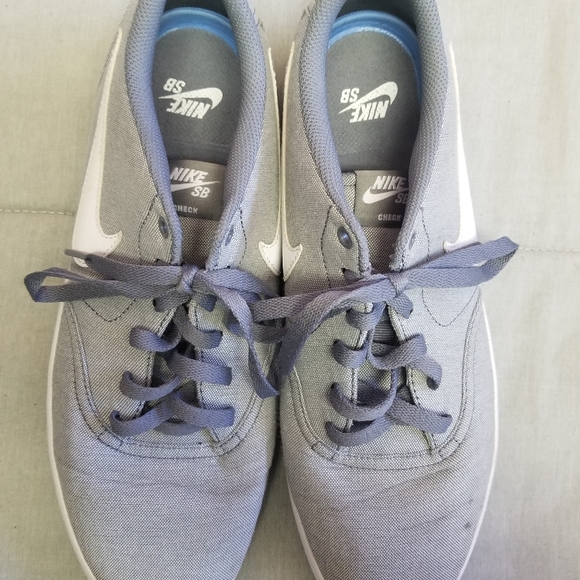 Nike Sb Check Solar Canvas Cool Grey 